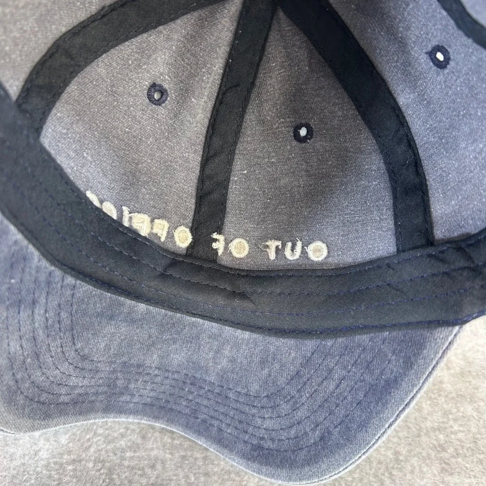 Out Of Office Mens Blue AvantStay Baseball Hat Faded Denim Wash Adjustable OSFA